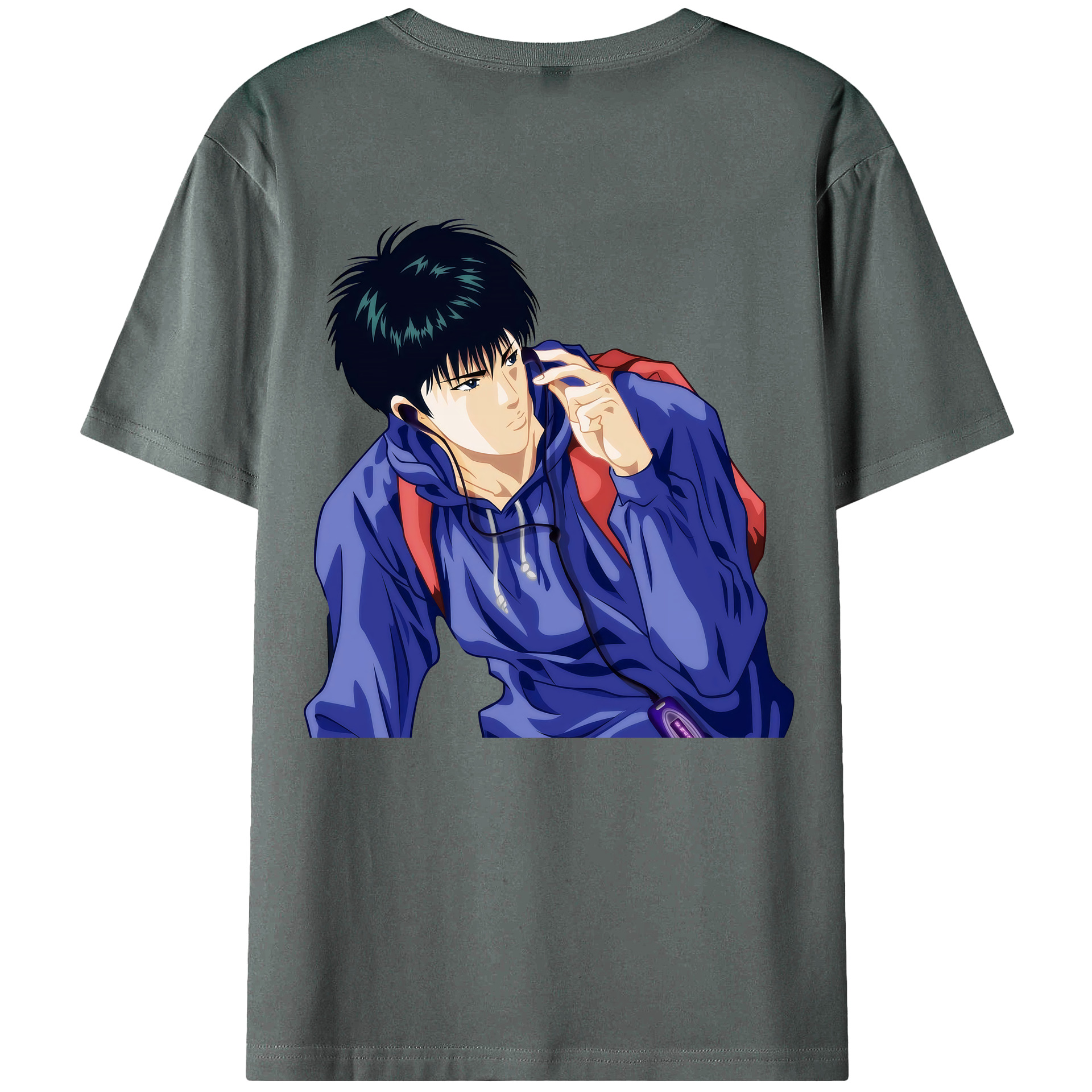 （画像用） SLAM DUNK／スラムダンク 綿100％ メンズ半袖Tシャツ（バックプリント） 通気性